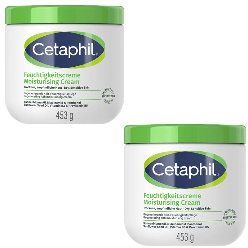 Cetaphil Feuchtigkeitscreme 453g Doppelpack 2X456 ml Creme