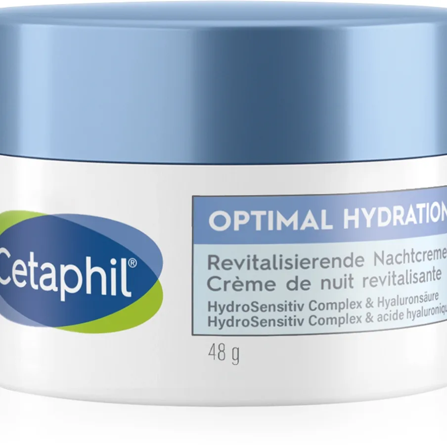 Cetaphil Optimal Hydration Replenishing Night Cream kosteuttava yövoide herkälle iholle 48 g