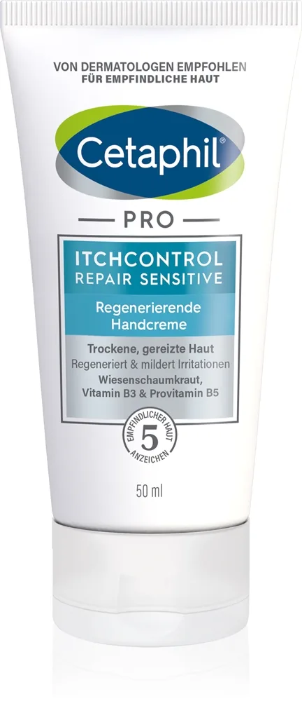 Cetaphil PRO ItchControl Repair Sensitive Regenerating Hand Cream Genoprettende håndcreme til sensitiv hud 50 ml