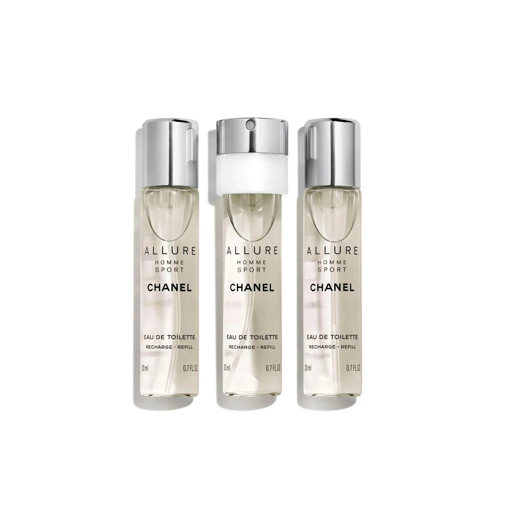 ALLURE HOMME SPORT EAU DE TOILETTE REFILLABLE TRAVEL SPRAY