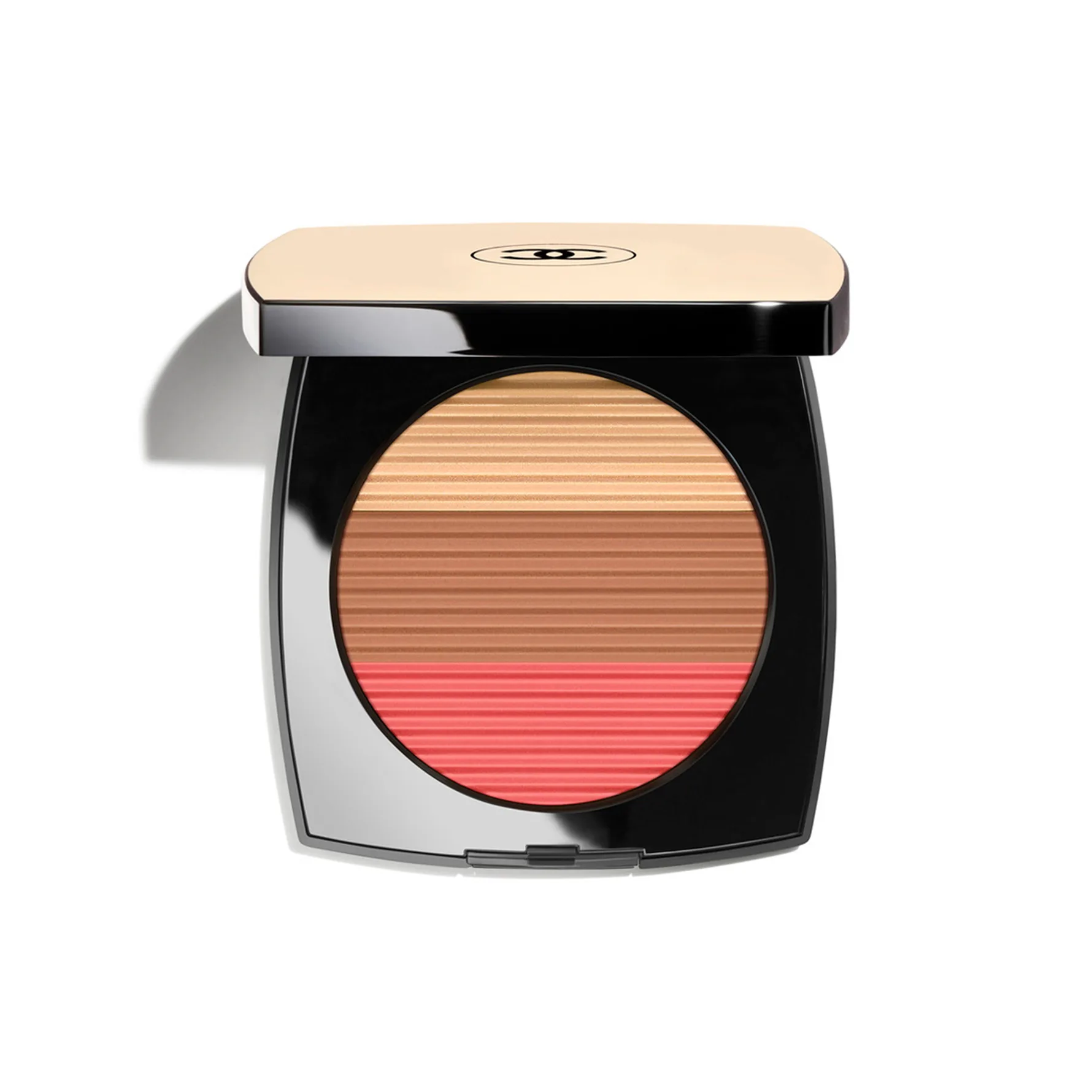 LES BEIGES Harmony Of Three Heatlhy Glow Powders. Bronzer, Blush And Highlighter. For Face And Décolleté. Oversize Format