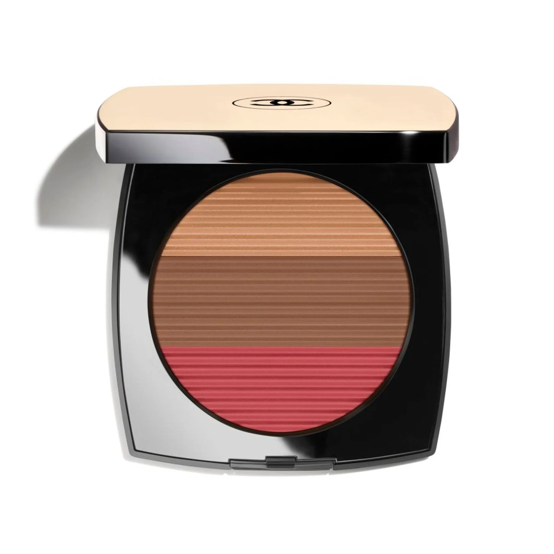 LES BEIGES Harmony Of Three Heatlhy Glow Powders. Bronzer, Blush And Highlighter. For Face And Décolleté. Oversize Format