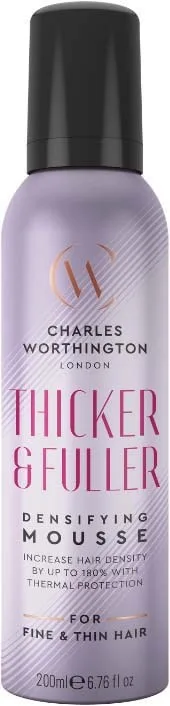 Charles Worthington Thicker & Fuller Densifying Mousse 200 ml