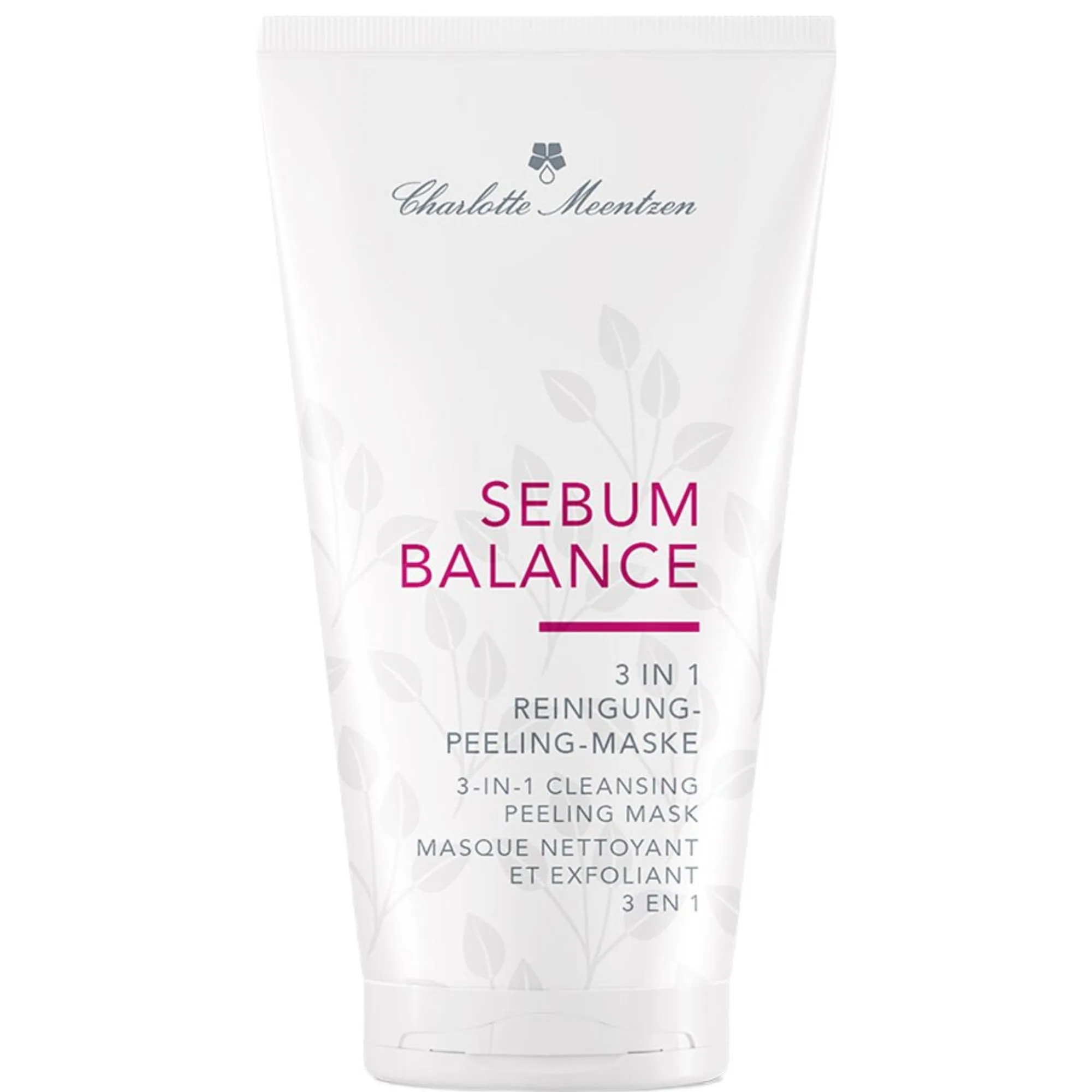 Charlotte Meentzen Sebum Balance 3 in 1 Reinigung-Peeling-Maske Rengöringskräm