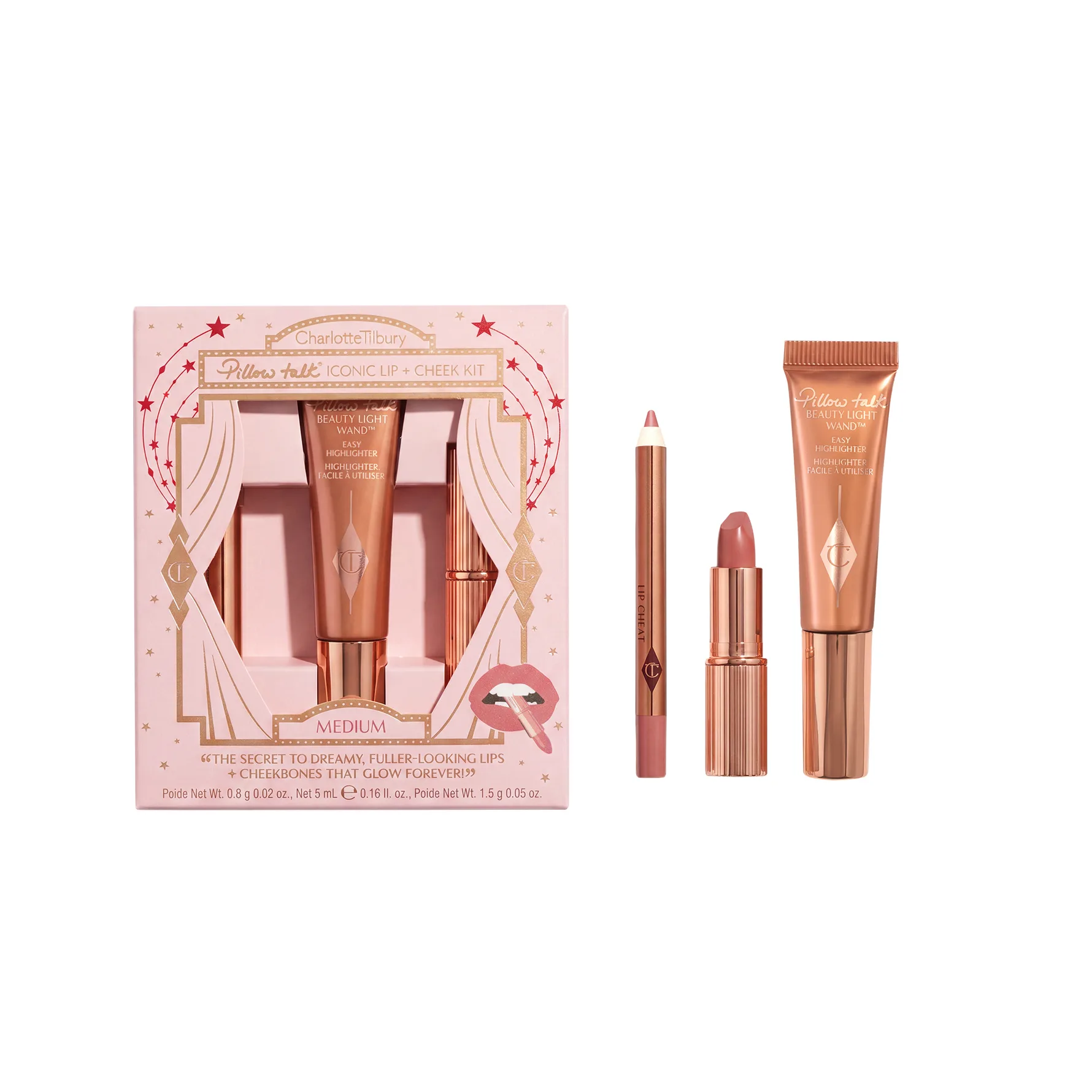 Pillow Talk Iconic Lip + Cheek Medium Gift Set