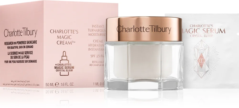 Charlotte Tilbury Charlotte's Magic Cream Åtstramande fuktgivande kräm SPF 15 Påfyllning 50 ml