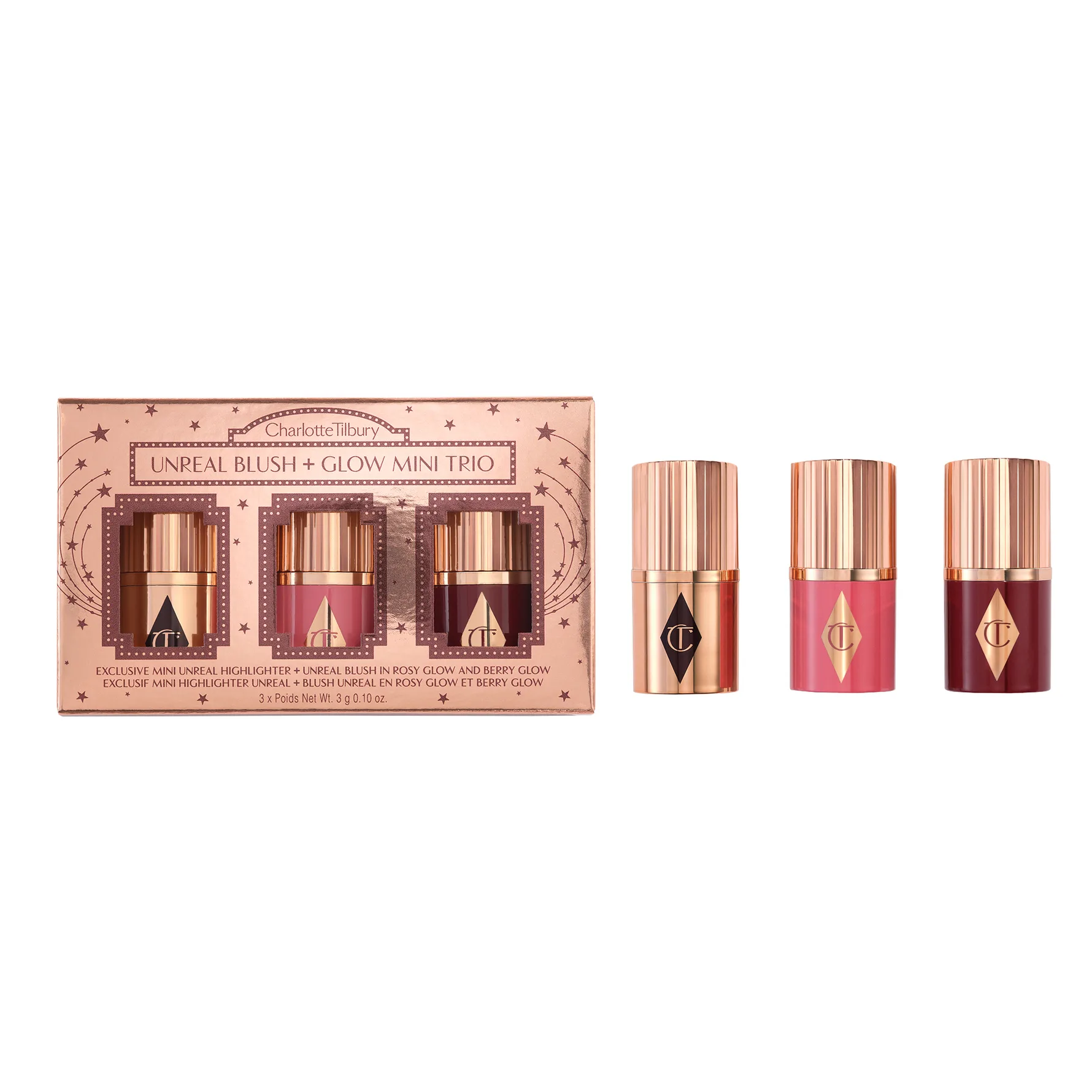 Unreal Blush + Glow Mini Trio Gift Set