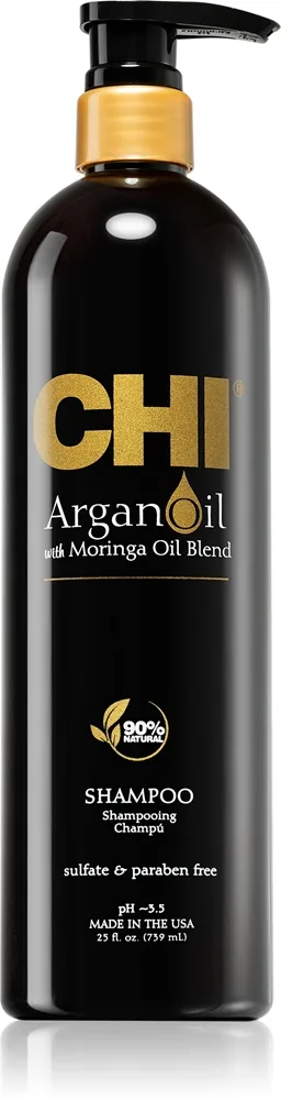 CHI Argan Oil Shampoo ravitseva shampoo kuiville ja vaurioituneille hiuksille 739 ml