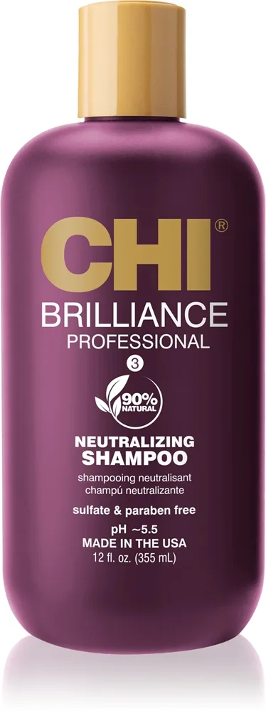 CHI Brilliance Deep Neutralizing Shampoo Shampoo Med olivenolie 355 ml