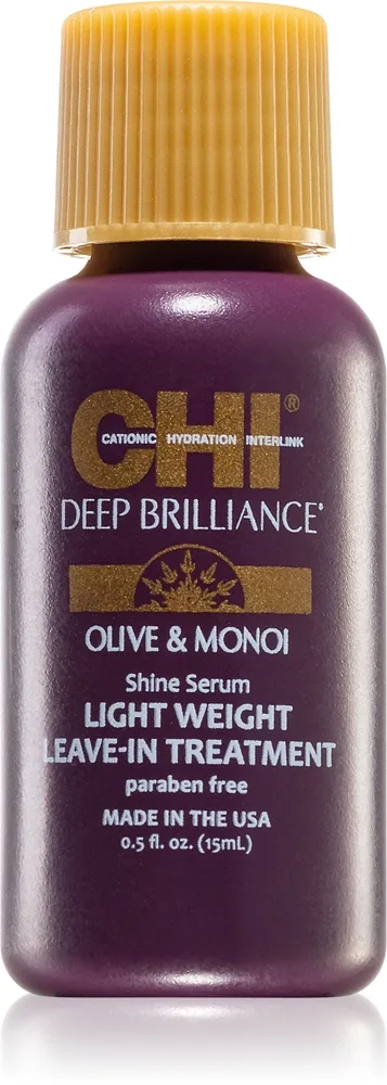 CHI Brilliance Shine Serum Lightweight Leave-in Ttreatment kevyt seerumi hiusten kiiltoa ja pehmeyttä lisäävä 15 ml