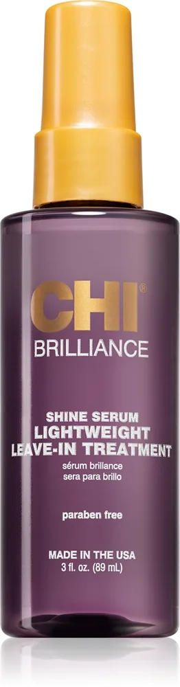 CHI Brilliance Shine Serum Lightweight Leave-in Ttreatment kevyt seerumi hiusten kiiltoa ja pehmeyttä lisäävä 89 ml