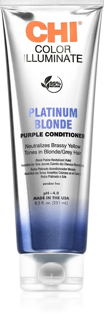 CHI Color Illuminate sävyttävä hoitoaine luonnollisille tai värjätyille hiuksille sävy Platinum Blonde 251 ml
