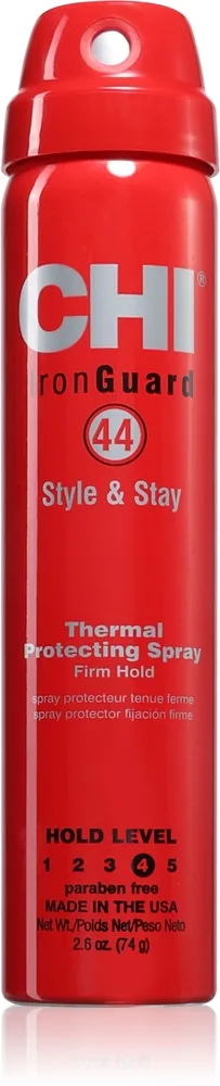 CHI 44 Iron Guard Style & Stay muotoileva suojasuihke hiuksille 74 g