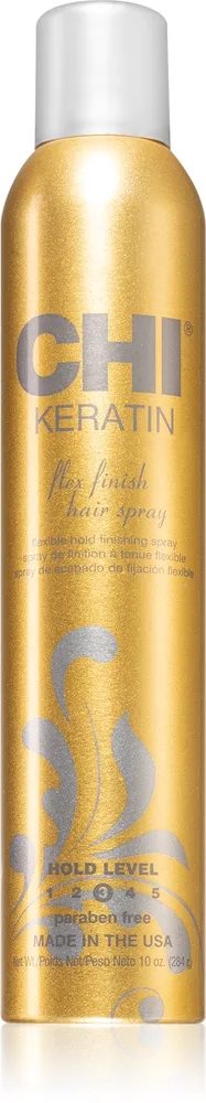 CHI Keratin Flex Finish hiuslakka sisältää keratiinia 284 ml