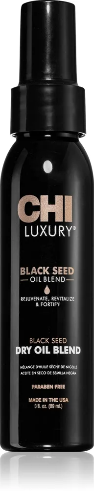 CHI Luxury Black Seed Oil Dry Oil Blend ravitseva kuivaöljy hiuksiin 89 ml