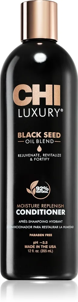 CHI Luxury Black Seed Oil Moisture Replenish Conditioner Fuktgivande balsam För lätt kamning 355 ml