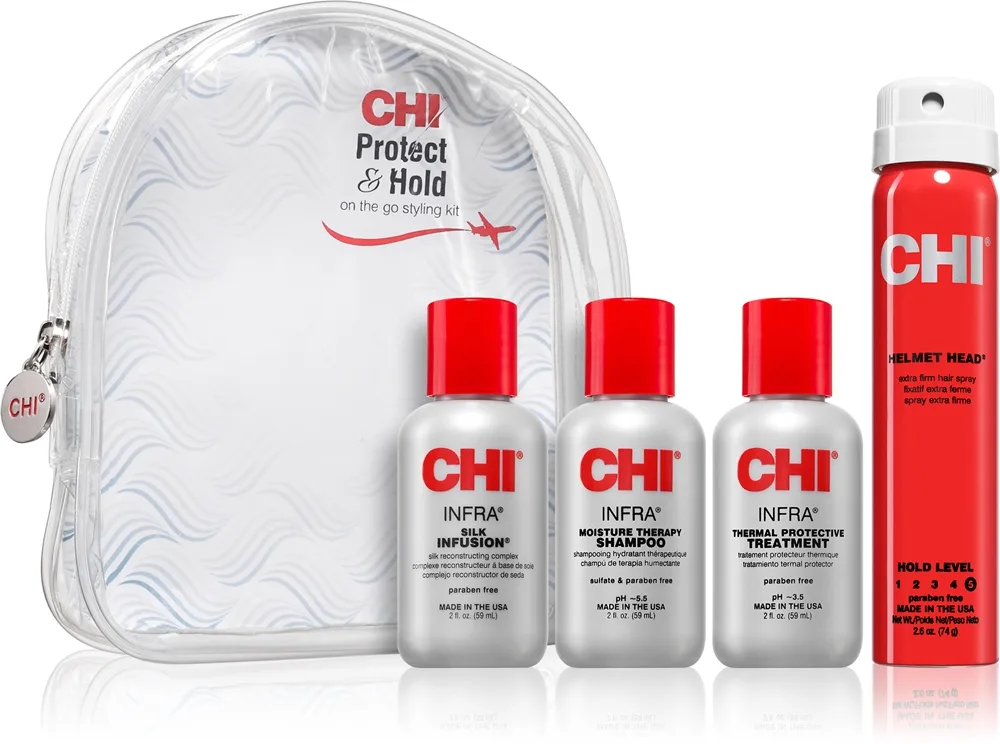 CHI Protect & Hold On The Go Styling Kit matkasarja hiuksiin