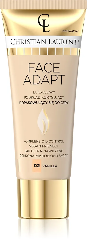 Christian Laurent Face Adapt kosteuttava ja silottava meikkivoide sävy 02 Vanilla 30 ml