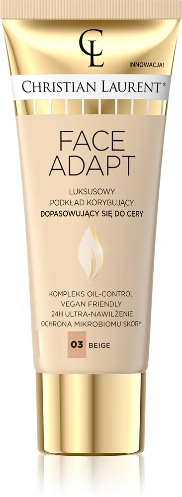 Christian Laurent Face Adapt kosteuttava ja silottava meikkivoide sävy 03 Beige 30 ml