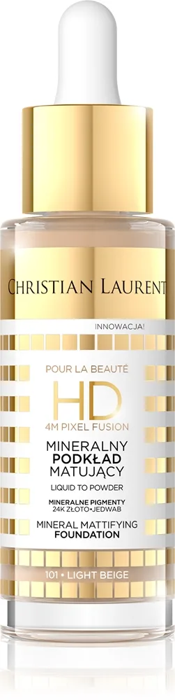 Christian Laurent Pour La Beauté Långvarig mattifierande foundation Skugga 101 Light Beige 32 ml
