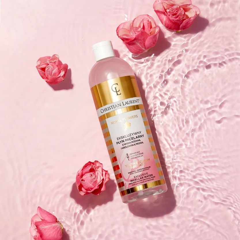 Christian Laurent Royal Flowers Rengörande och s minkborttagande micellärt vatten 3-i-1 500 ml