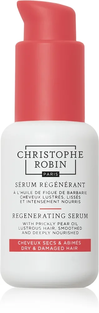 Christophe Robin Regenerating Serum with Prickly Pear Oil Regenererende serum Til tørt, skadet, kemisk behandling af håret 50 ml