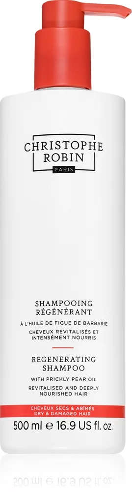 Christophe Robin Regenerating Shampoo with Prickly Pear Oil elvyttävä shampoo 500 ml