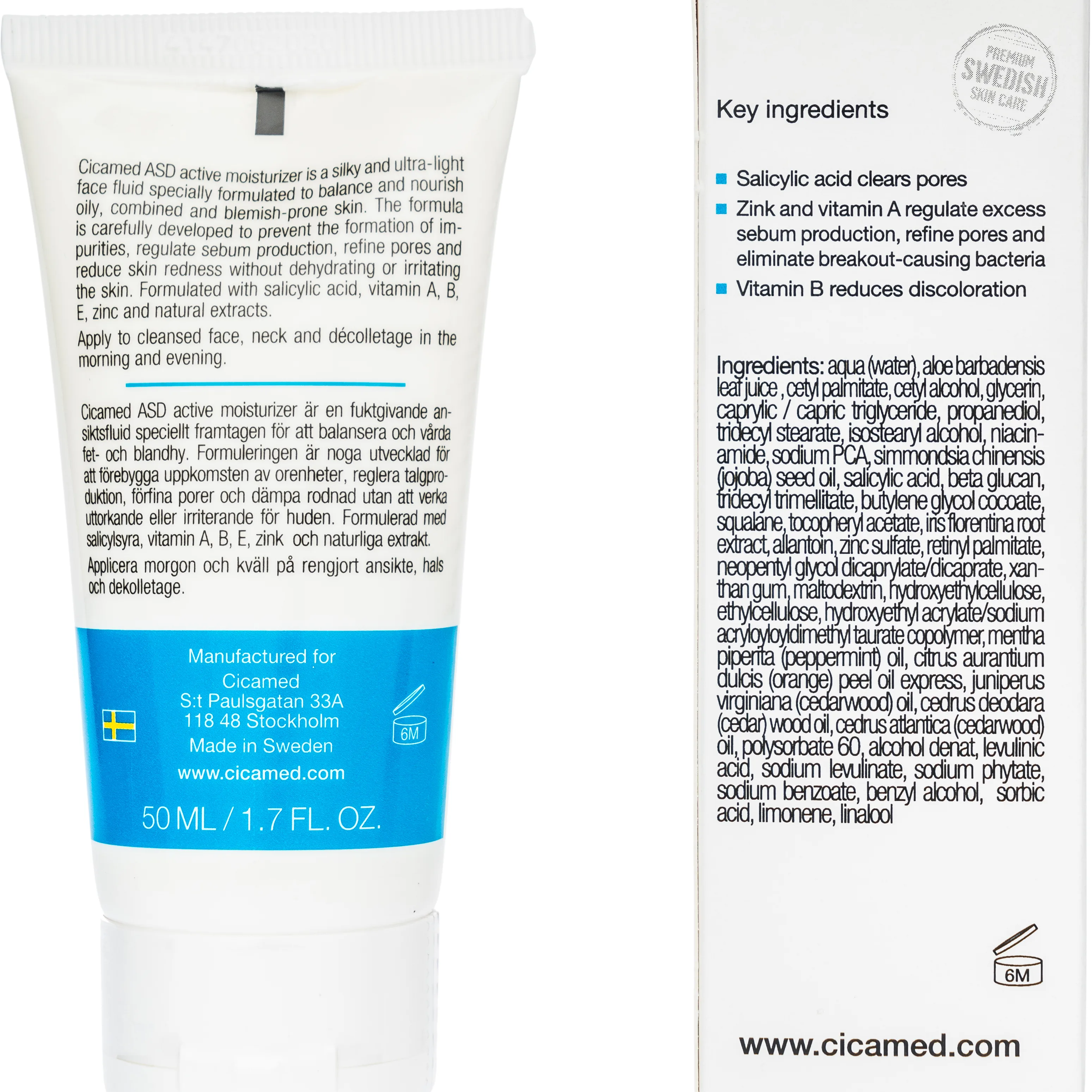 Cicamed Medical Science ASD Active Moisturizer 50 ml