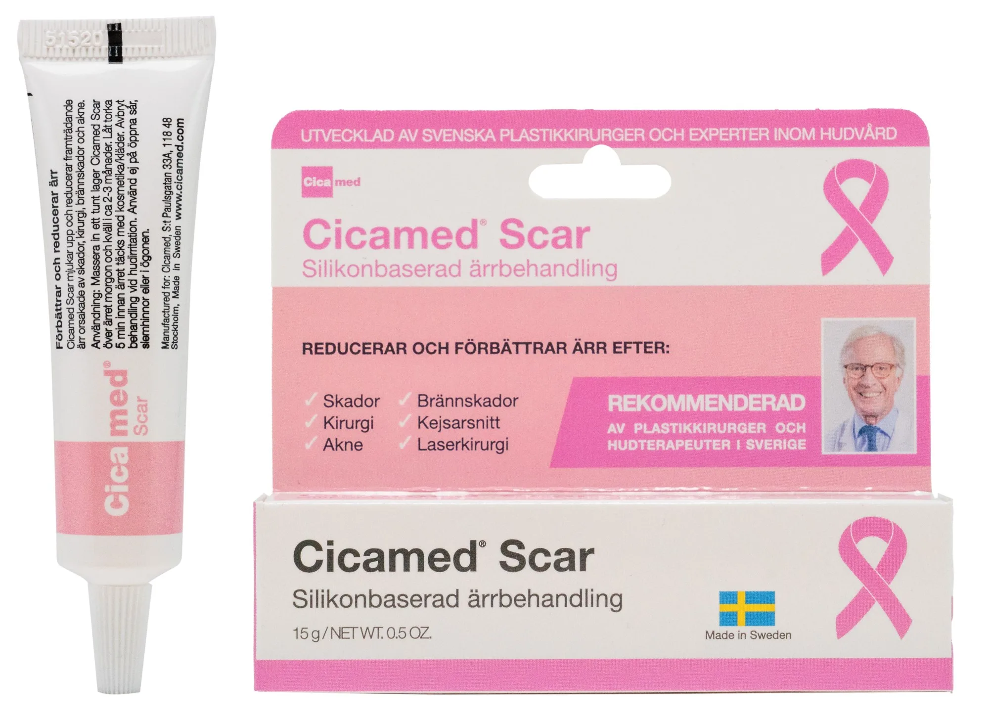 Cicamed Scar Rosa Bandet 15 ml