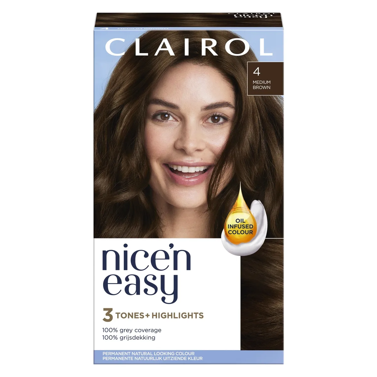 Clairol Nice'n Easy 4 Medium Brown