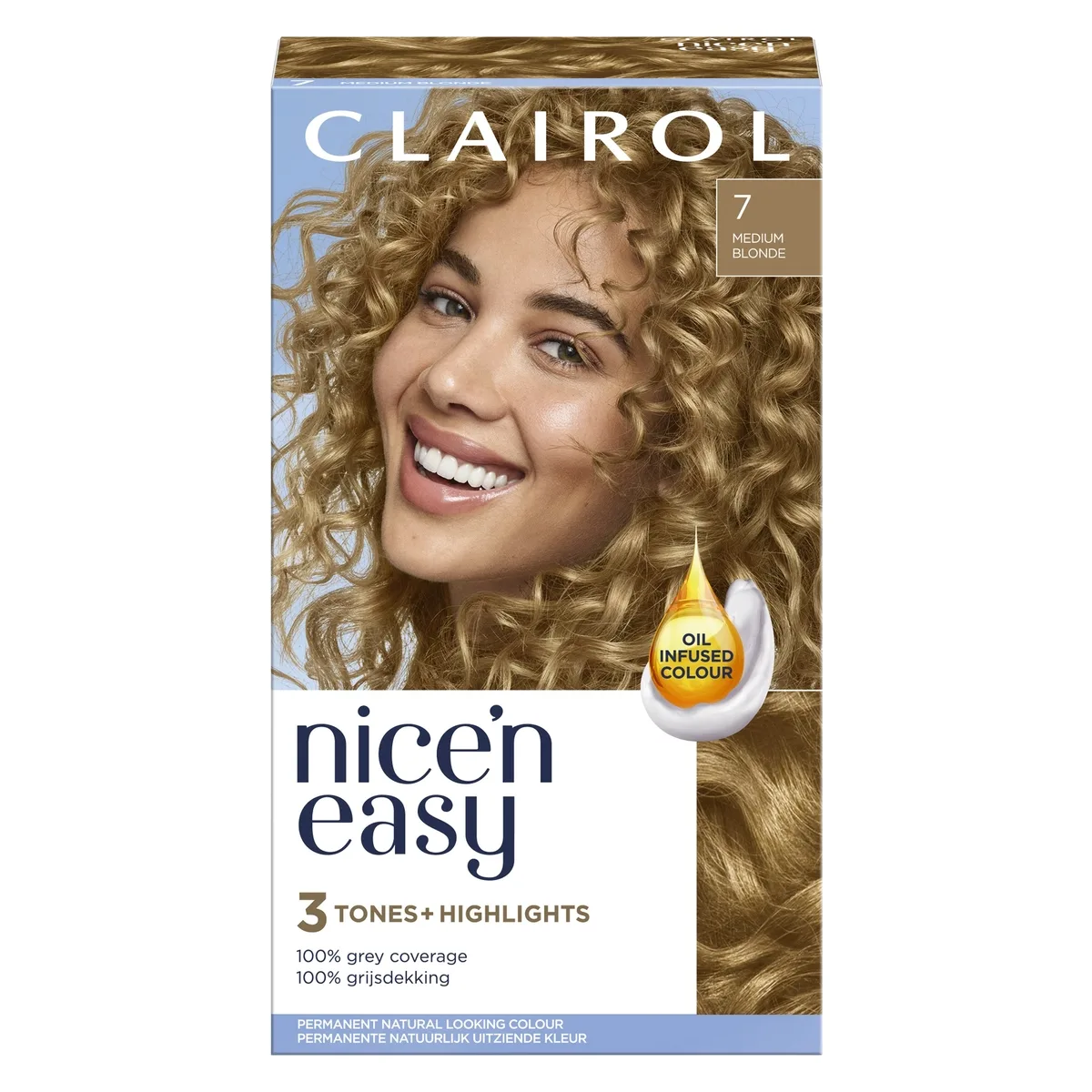 Clairol Nice'n Easy 7 Medium Blonde