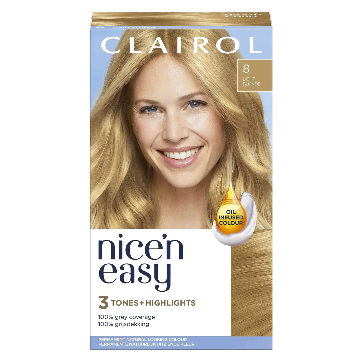 Clairol Nice'n Easy 8 Light Blonde