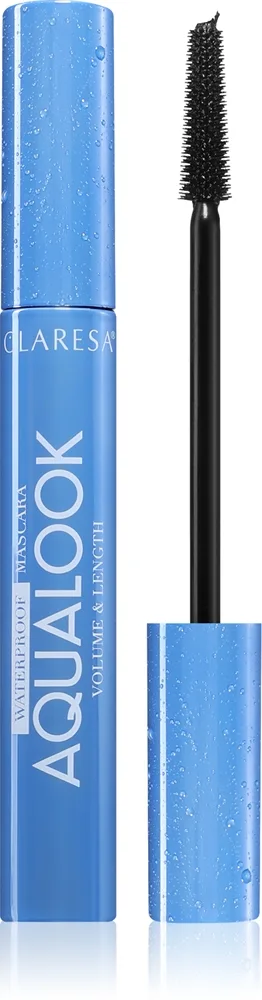 Claresa Aqualook Waterproof Mascara Længdegivende vandfast mascara Skygge Black 8 g