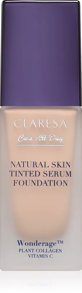 Claresa Care All Day Natural Skin Tinted Serum Foundation Let tonet væske For et naturligt look Skygge 1C Light Cool 32 ml