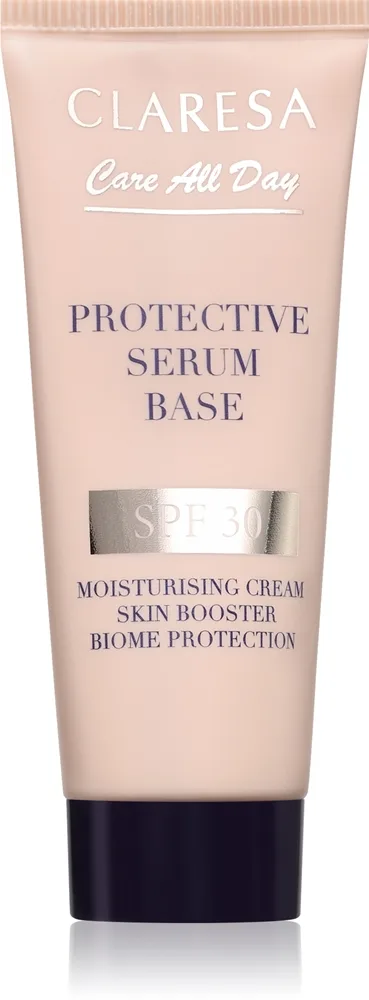 Claresa Care All Day Protective Serum Base Fugtende ansigtsserum For hudbeskyttelse SPF 30 Universal 30 ml