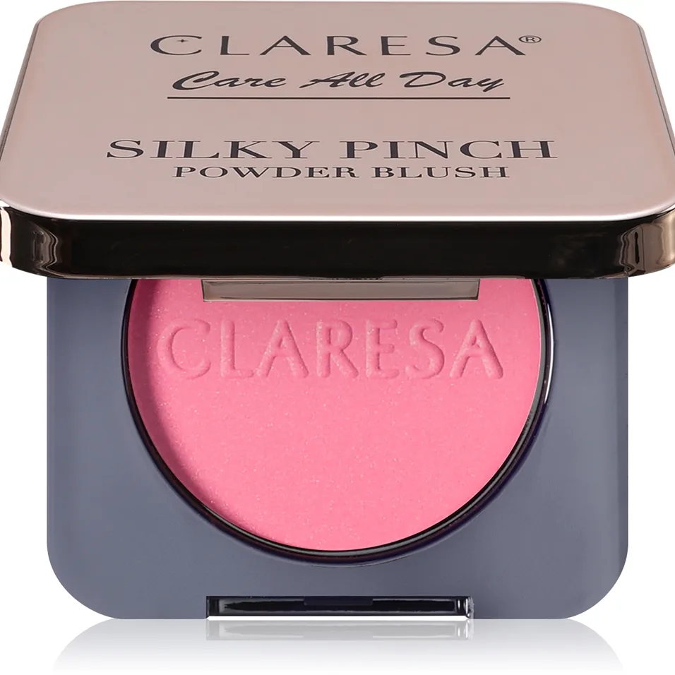Claresa Care All Day Silky Pinch Powder Blush Kompakt rouge med længerevarende effekt 02 Lumi Pink 2 g