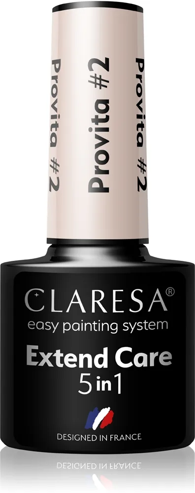 Claresa Extend Care 5 in 1 Provita Dækkende base til gelenegle med regenerativ effekt Skygge #5 5 g