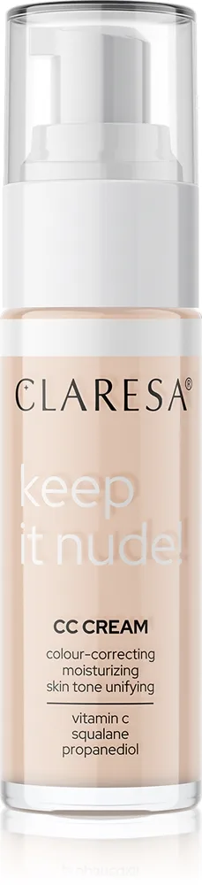 Claresa Keep It Nude Återfuktande foundation för jämn hudton Skugga 03 Cool Medium 33 g