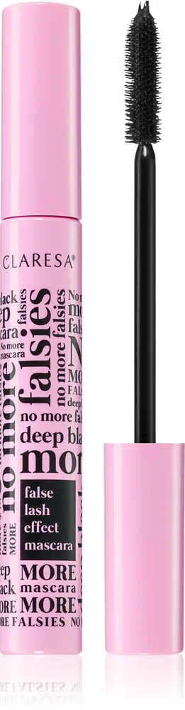 Claresa No More Falsies Mascara med effekt til kunstige øjenvipper Skygge Deep Black 10 g