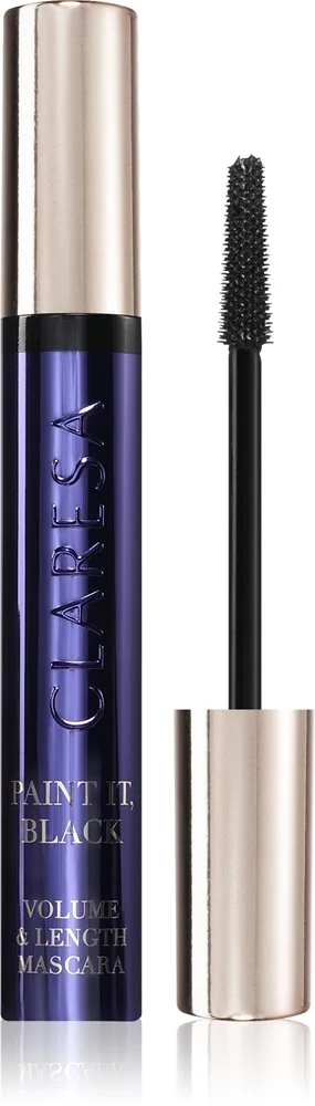 Claresa Paint It Volume & Lenght Mascara Volumengivende og længdegivende mascara Skygge 01 Black 10 g