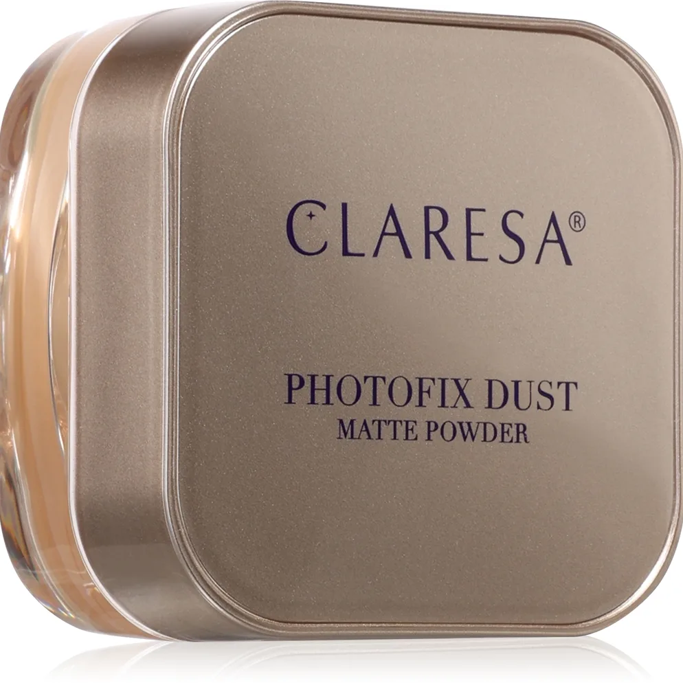 Claresa Photofix Dust Matte Powder Matterende løs pudder For naturlig fiksering Skygge Universal 8 g