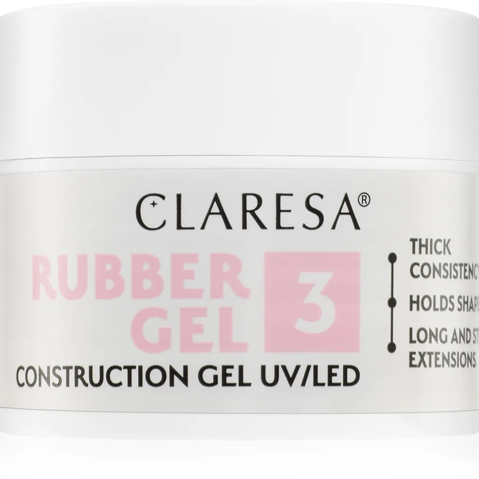 Claresa Rubber Gel Construction Gel UV/LED pidentävä geelikynsilakka sävy 03 12 g