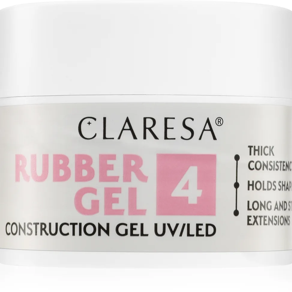 Claresa Rubber Gel Construction Gel UV/LED pidentävä geelikynsilakka sävy 04 12 g