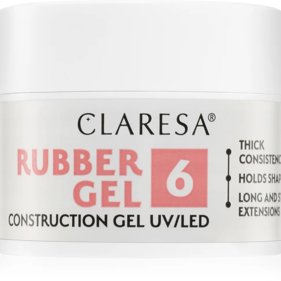 Claresa Rubber Gel Construction Gel UV/LED pidentävä geelikynsilakka sävy 06 12 g