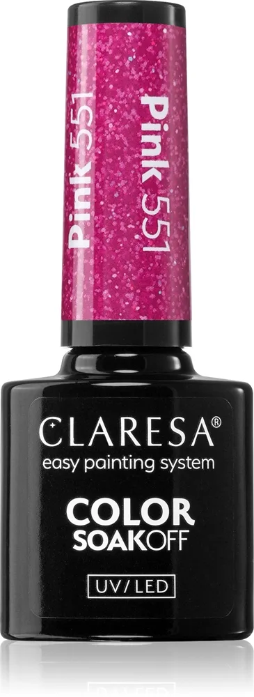 Claresa SoakOff UV/LED Color Balloon Journey Gel neglelak Skygge Pink 553 5 g