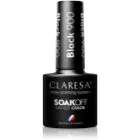 Claresa SoakOff UV/LED Color Black Gel-nagellack Skugga 900 5 g