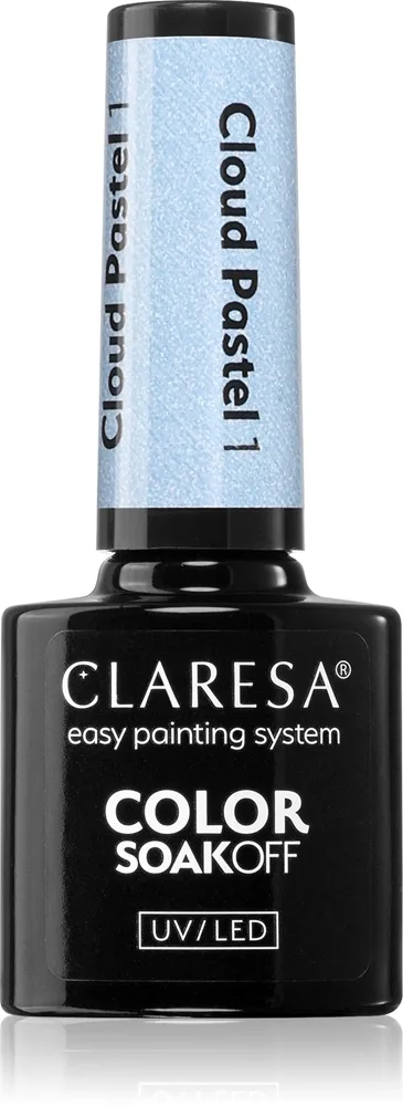 Claresa SoakOff UV/LED Color Cloud Pastel Geleneglelak til UV/LED hærdning Skygge 1 5 g