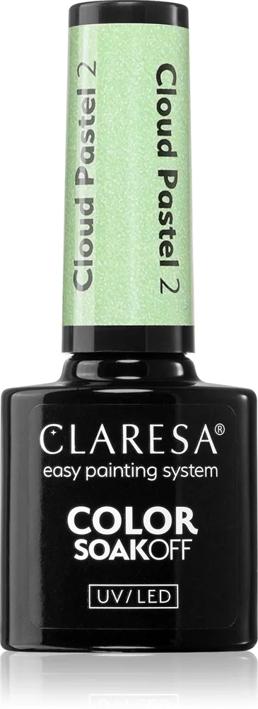 Claresa SoakOff UV/LED Color Cloud Pastel Geleneglelak til UV/LED hærdning Skygge 2 5 g