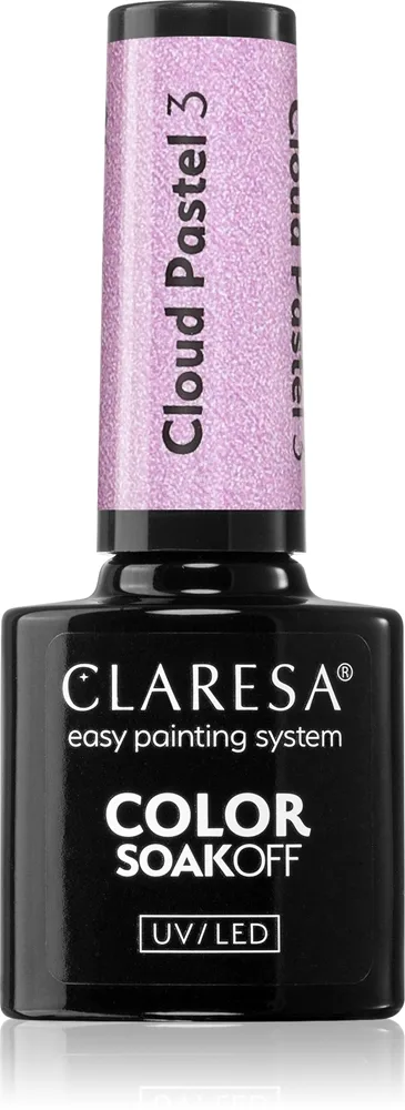 Claresa SoakOff UV/LED Color Cloud Pastel Geleneglelak til UV/LED hærdning Skygge 3 5 g