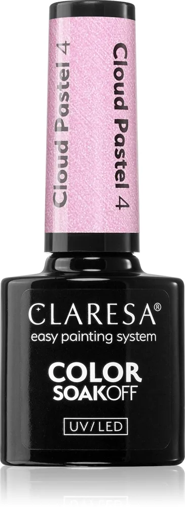 Claresa SoakOff UV/LED Color Cloud Pastel Geleneglelak til UV/LED hærdning Skygge 4 5 g